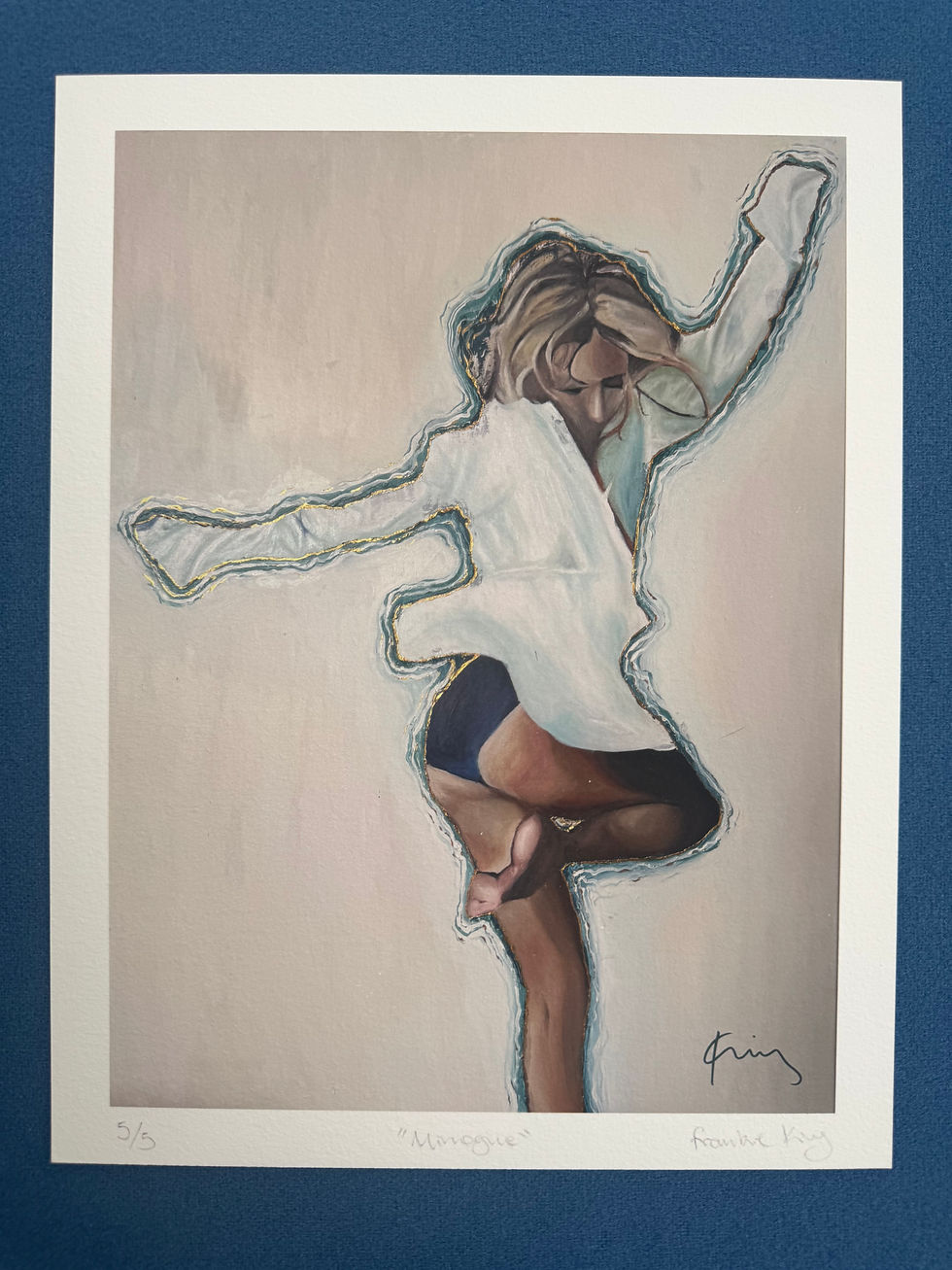 Thumbnail: Minogue Giclée print of woman in dance pose