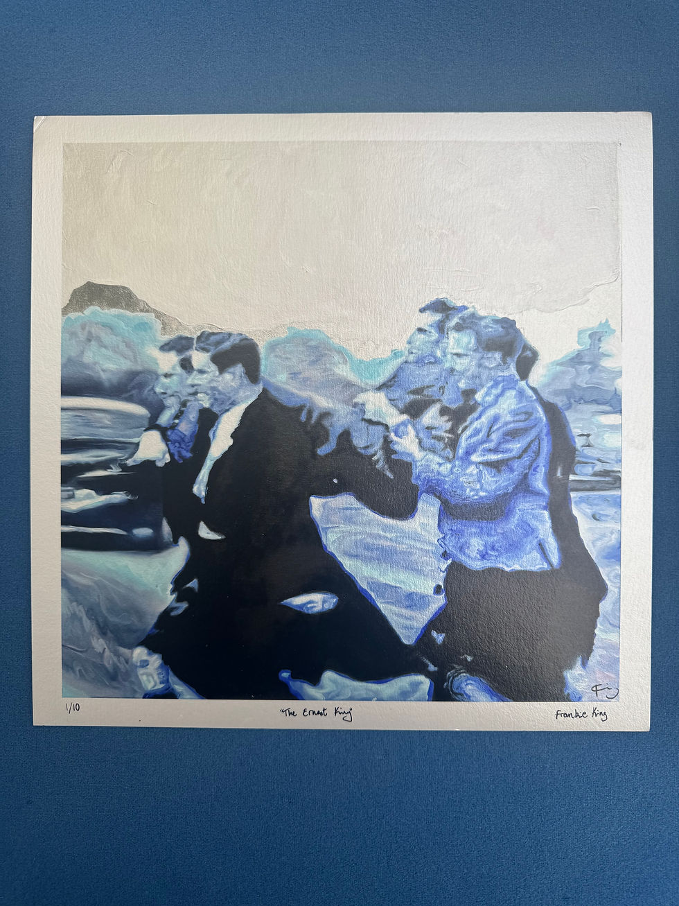Thumbnail: Limited Edition Giclee Print 'The Ernest King' with man in suits and kilts