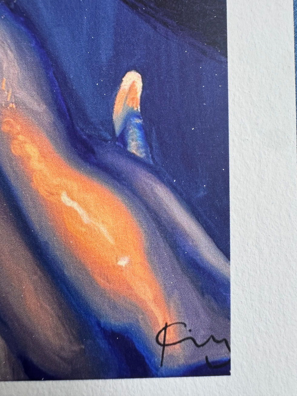Thumbnail: Artist's signature on Ms. Lauryn Hill print