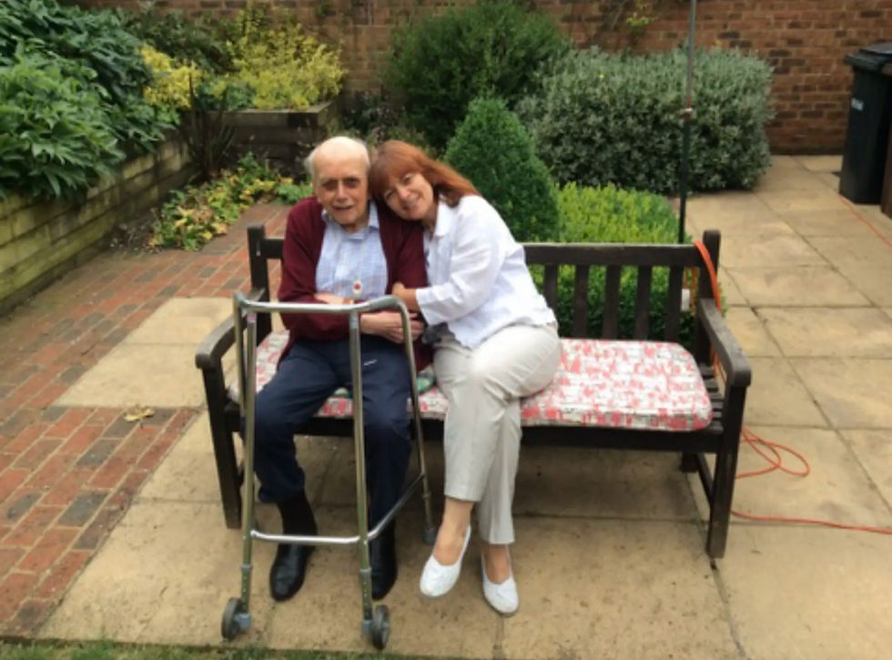 access care live-in carer with home care client