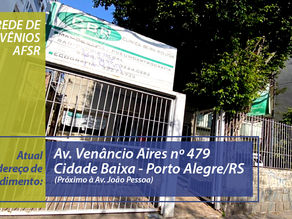 MUDANÇA NA ÁREA CLÍNICA DA REDE DE CONVÊNIOS DA AFSR