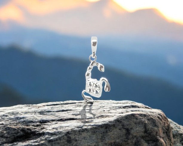 Миниатюра: Сребърна висулка зодия Скорпион 925 – детйлен изглед от AngeloSilver