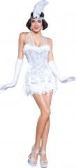 Silver Flapper Adult Costume (Medium)