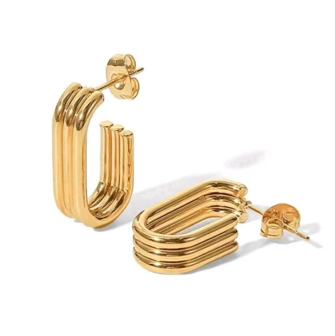 3 Strips Earings 