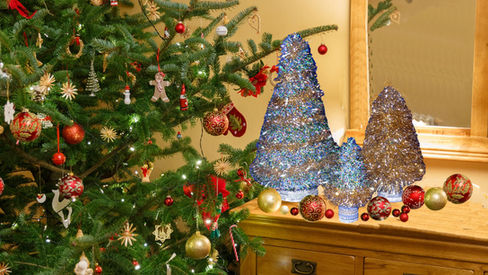 Twinkiling table top christmas tree || How to make christmas tree || DIY