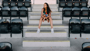 woman waiting