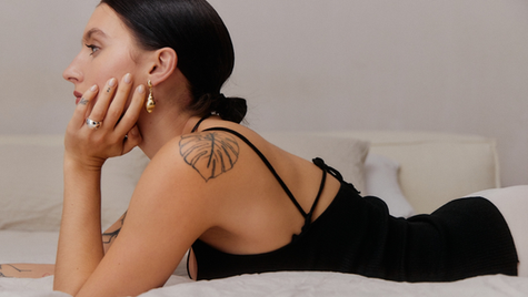 a woman contemplates balance