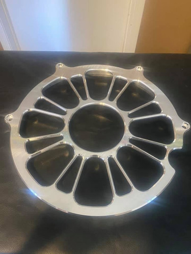 HP Swiss cheese billet flywheel cover | Huffman Performance