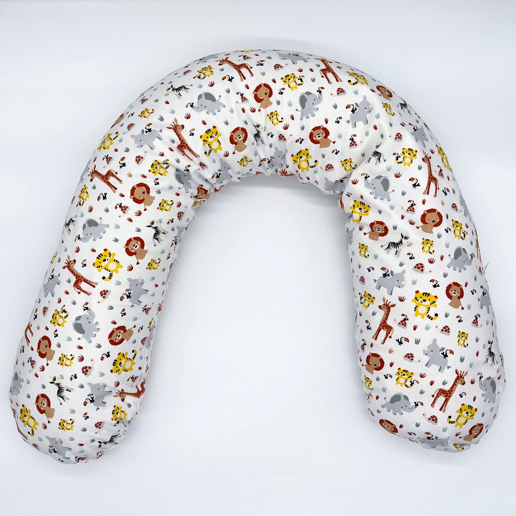 Housse coussin d'allaitement - Animaux de la jungle