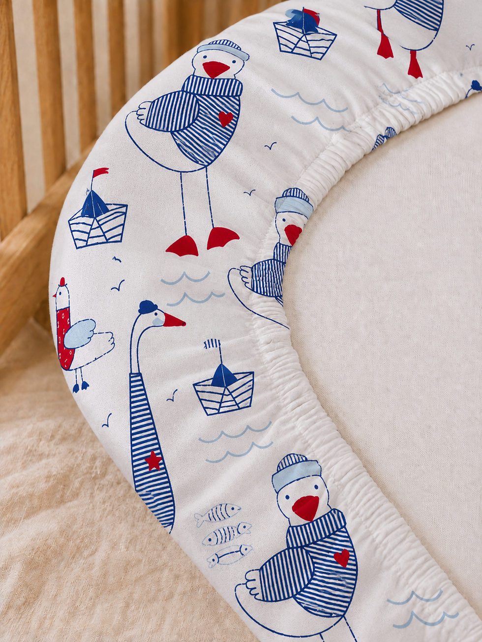Miniature : Drap housse animaux marins