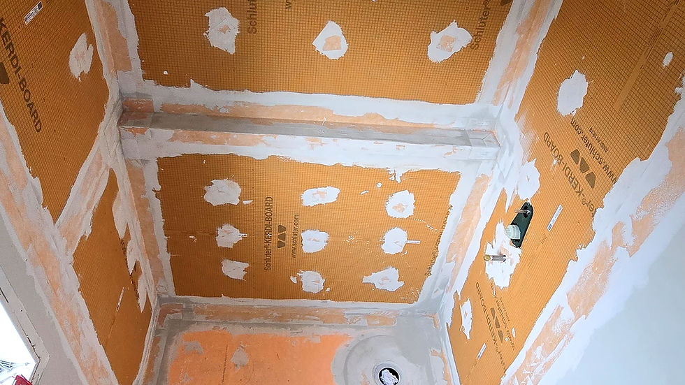 Full Bathroom Waterproofing Using Schluter Kedri and Ditra Systems