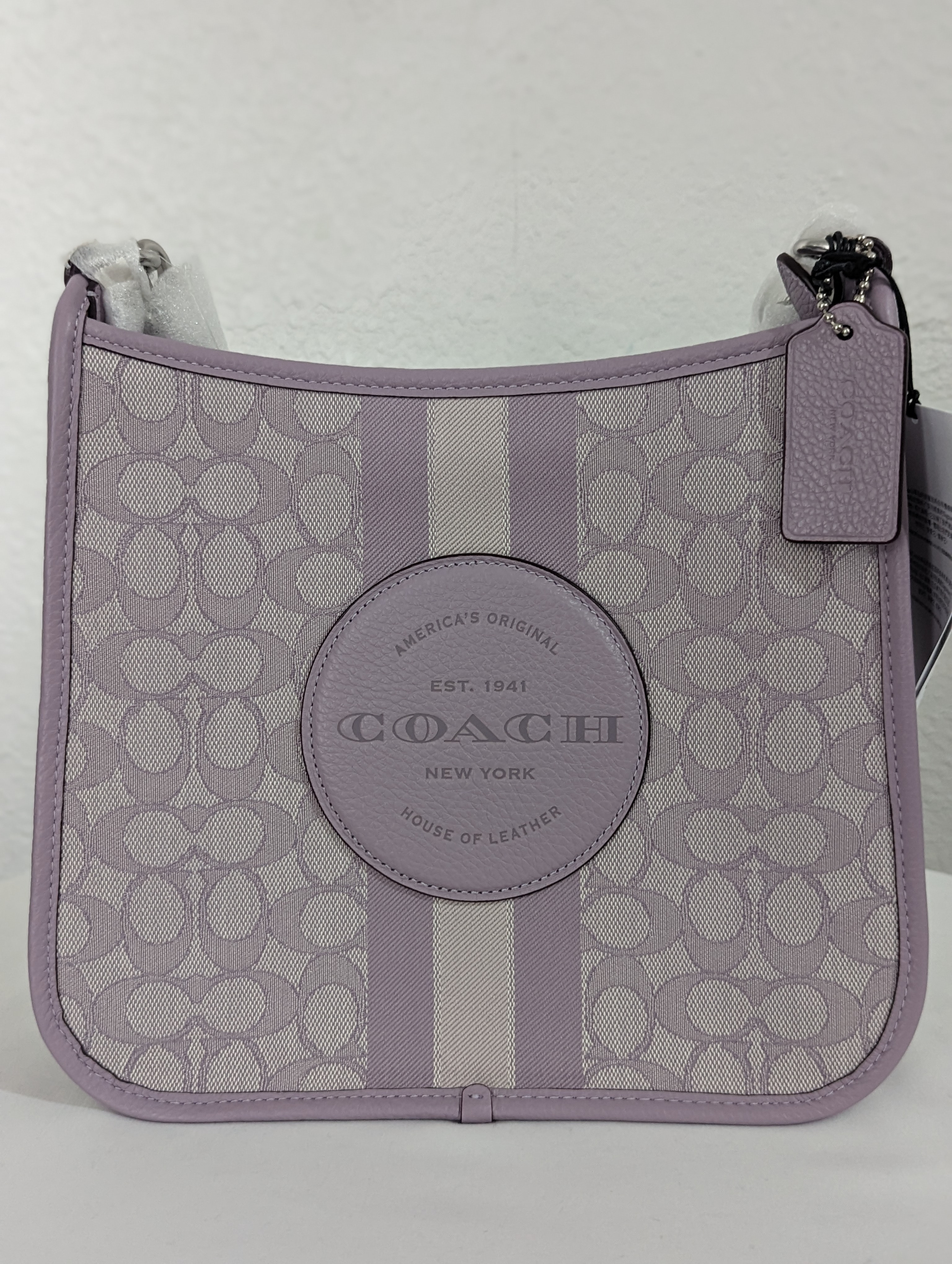 Coach Dempsey File Crossbody Bag Purple