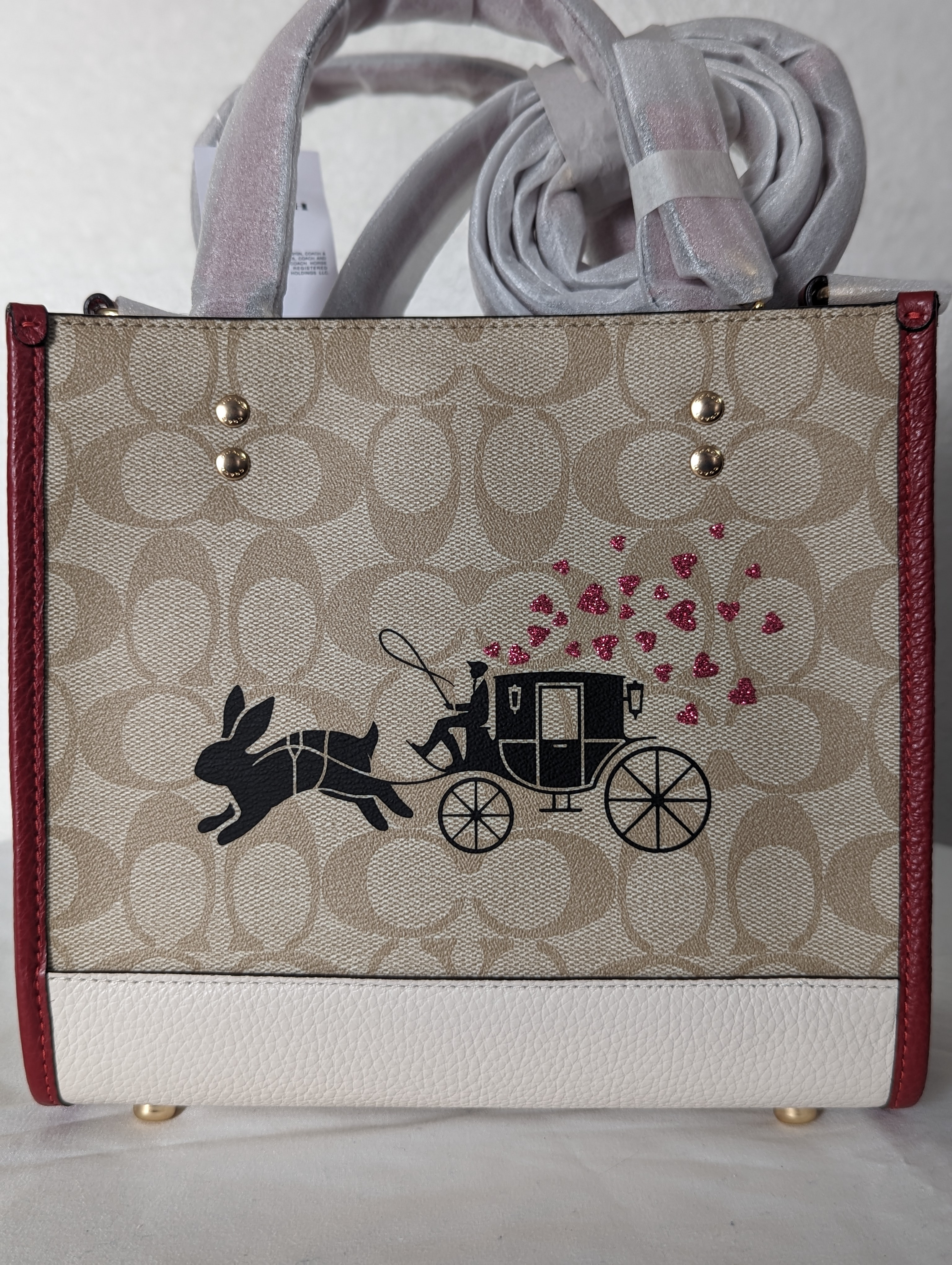 Coach Lunar New Year Dempsey Tote 22 In Signature Canvas