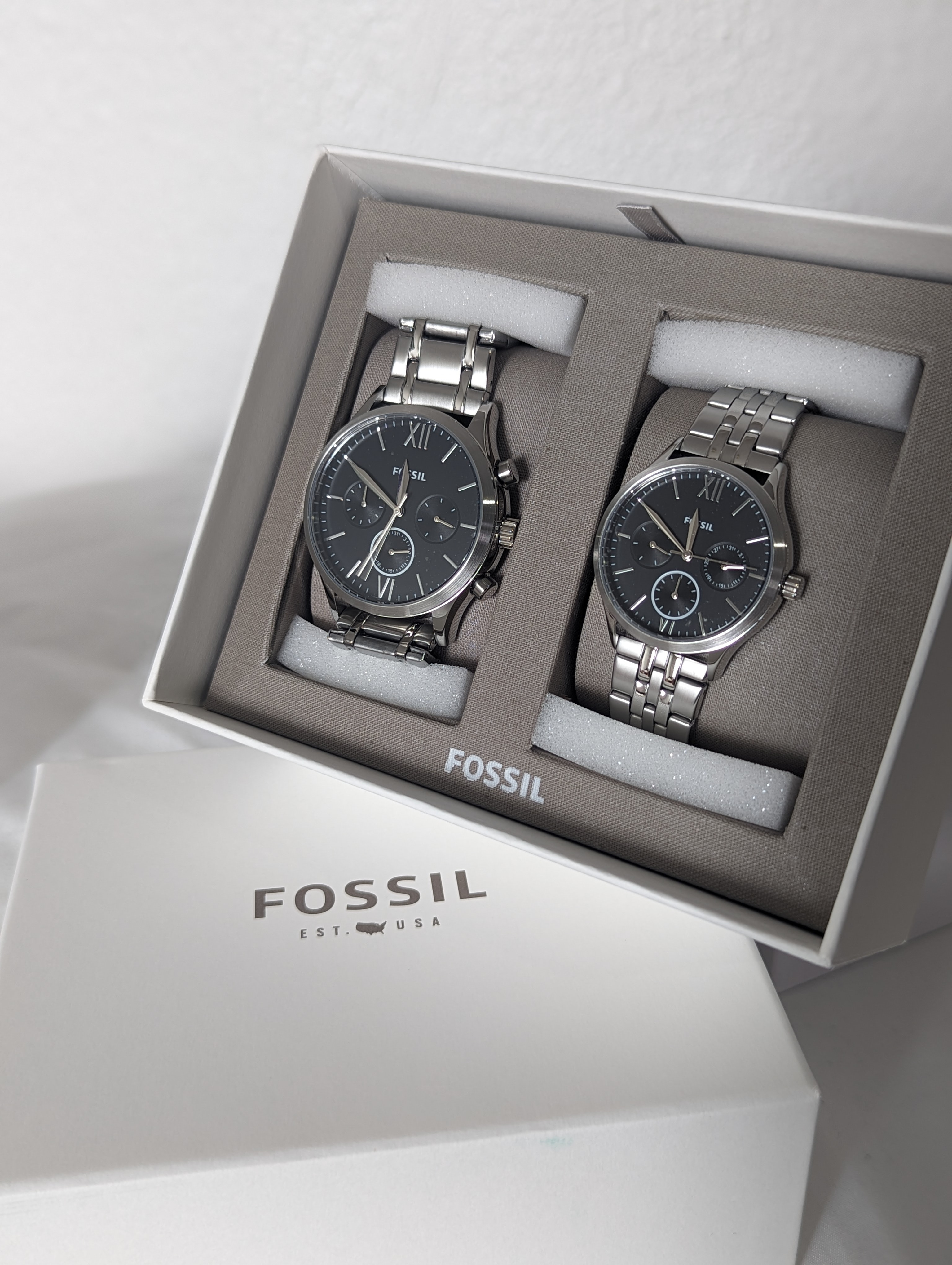 Fossil Fenmore His and Her Giftset Watch