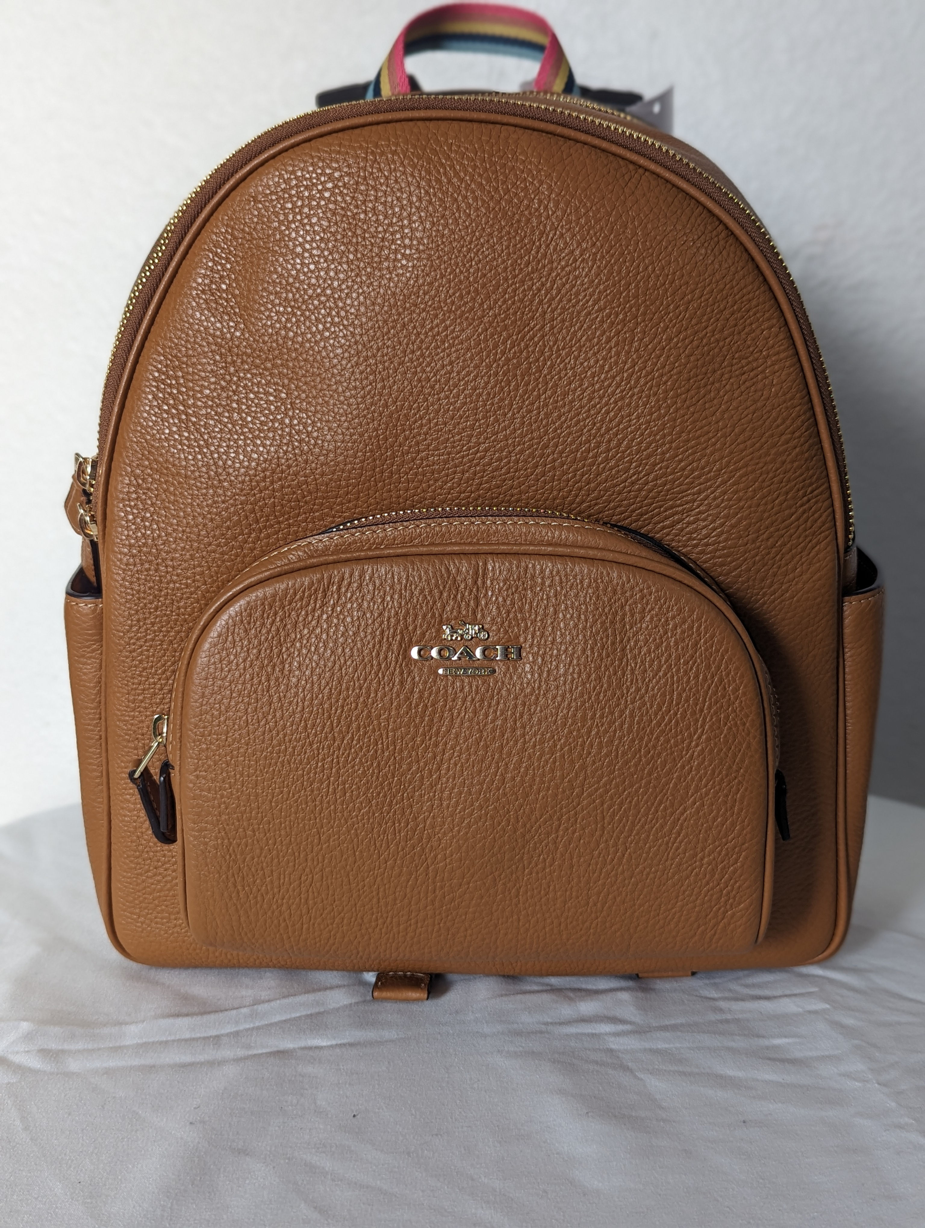 Coach Leather Court Backpack
