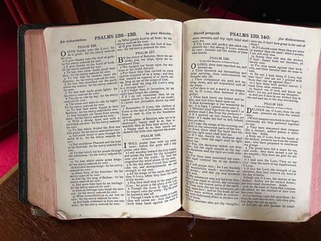Through the changing scenes of life - a Pentecost reflection on Psalm 139