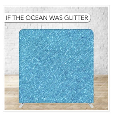 if the ocean was glitter backdrop