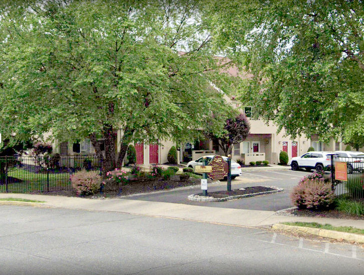 Condo entrance to parking lot