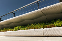 3D Betondruck, Sitzbänke mit nachhaltiger Begrünung