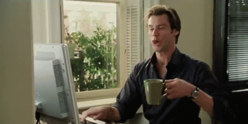 gif de jim carrey trabajando a millón