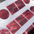 Thumbnail: Christmas Stickers – Red Intense glitter (10 Designs, Set of 20)