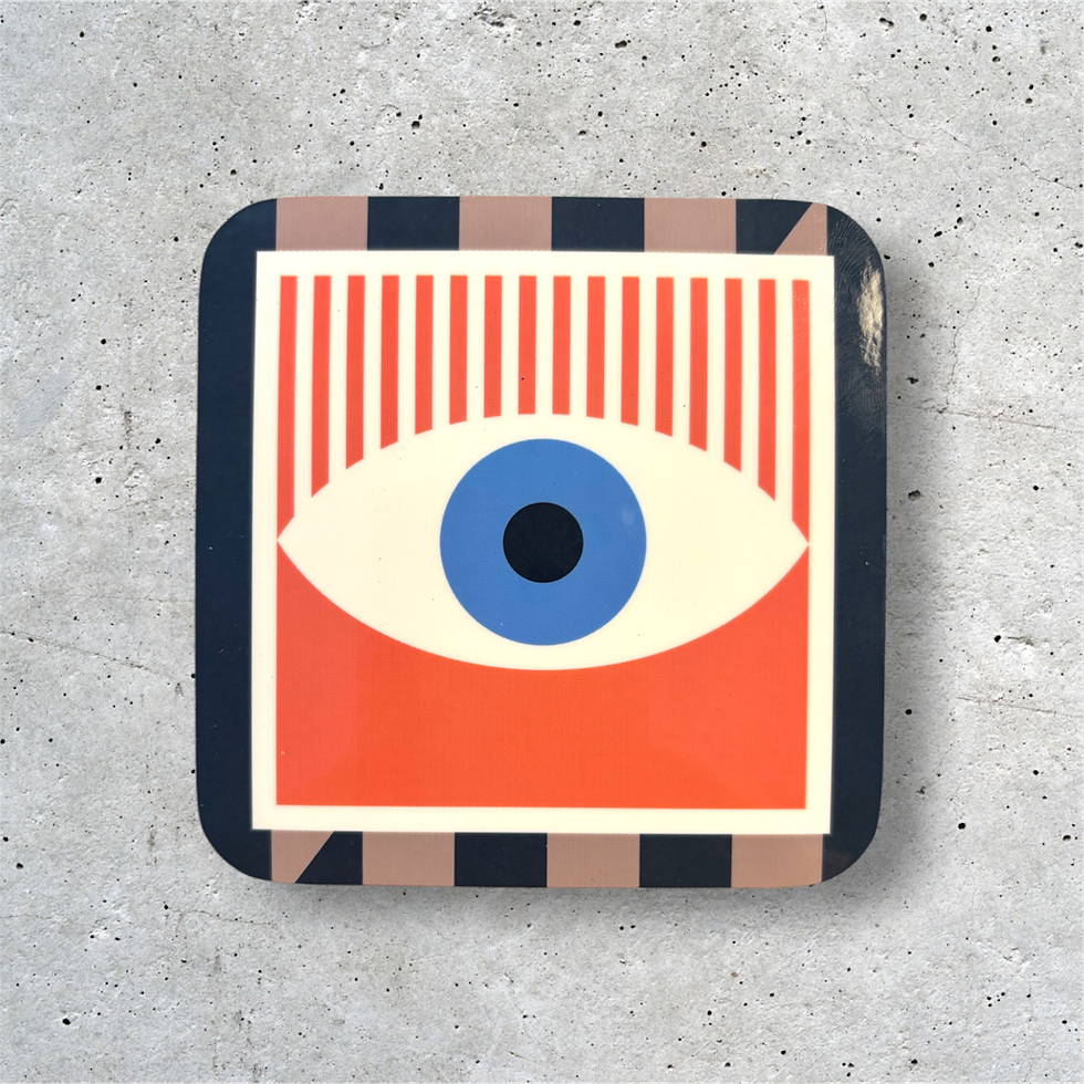 Thumbnail: Bauhaus Coaster Range #2 – Set of 4 Mixed Designs | Modernist Abstract Coas
