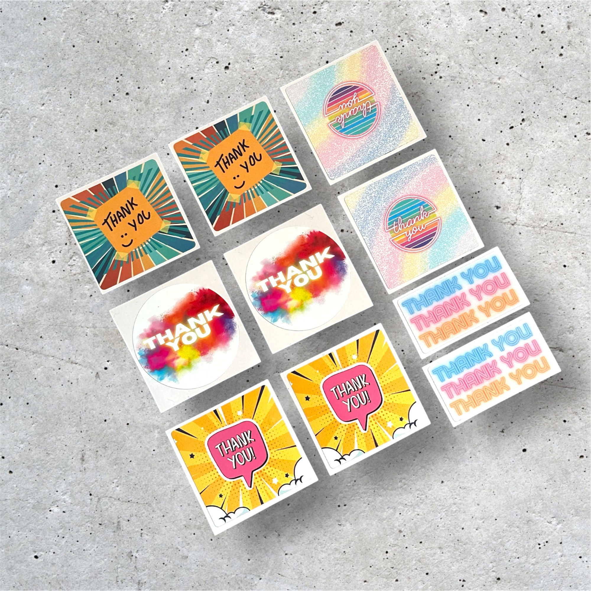 Thank You sticker set - set of 10