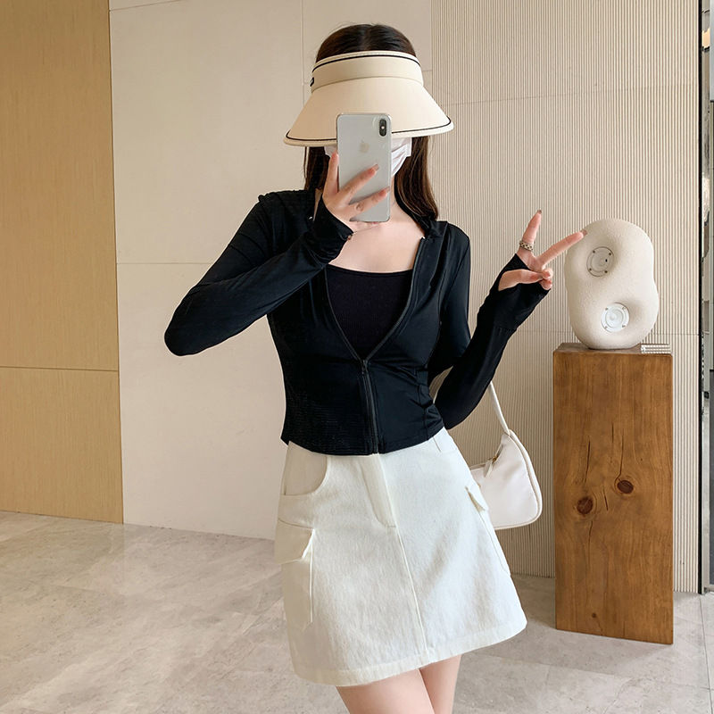 Thumbnail: 2026 Women's New Slim-Fit UPF50+ Sun Protection Jacket, Ice Silk Breathable Hood