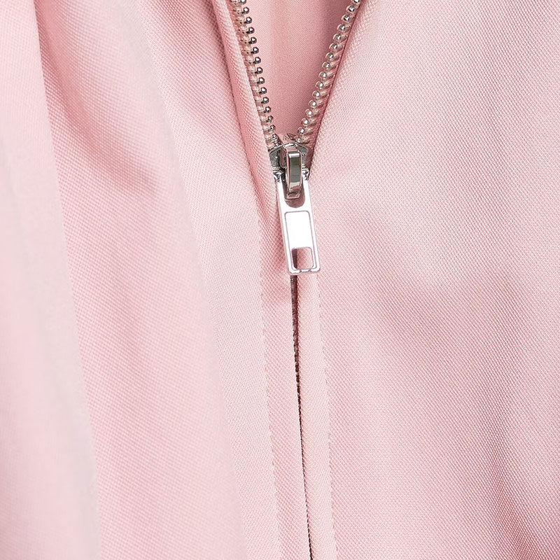 Thumbnail: NLZGMSJ Women Bomber Jacket 2026 Spring Ball Sleeve Folds Zipper Loose Coat Fema