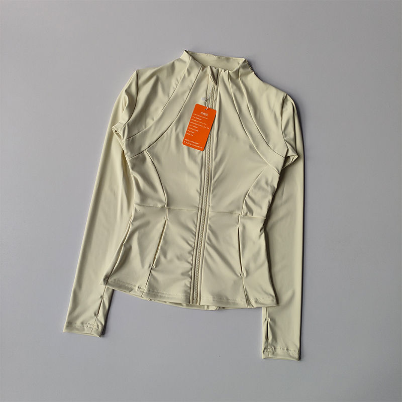 Thumbnail: Women Sports Jacket Zip Fitness Yoga Shirt Workout Running Coats Warm Gym Long S