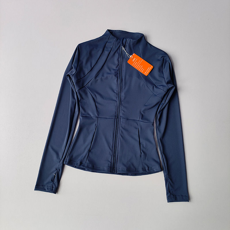Thumbnail: Women Sports Jacket Zip Fitness Yoga Shirt Workout Running Coats Warm Gym Long S