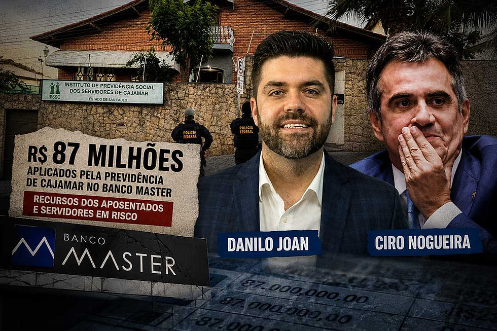PF investiga aplicações de R$ 87 milhões da Previdência de Cajamar em ativos ligados ao Banco Master e caso começa a gerar efeitos políticos em toda a região.