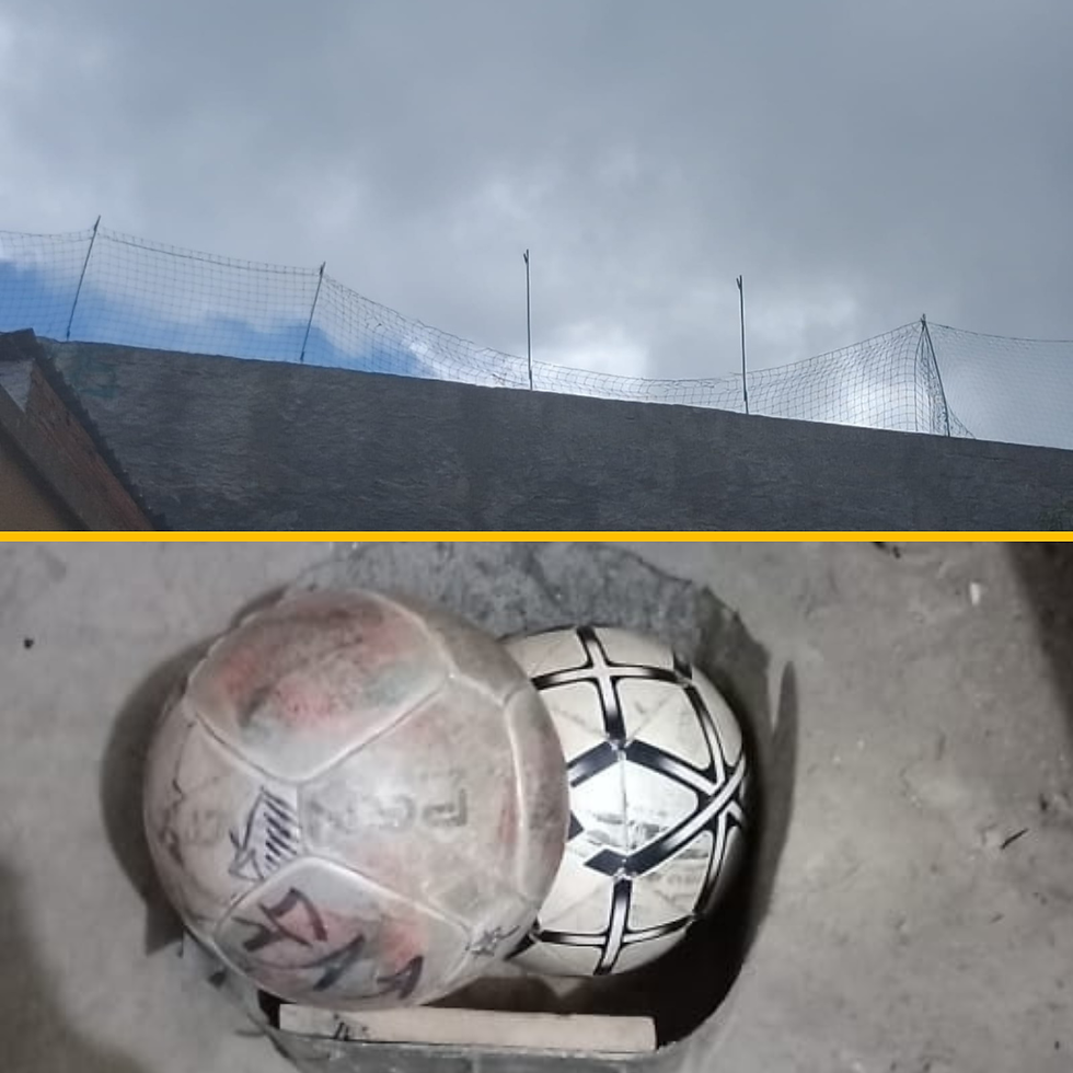 Moradora da Vila dos Pinheiros denuncia riscos após reforma em campo de futebol