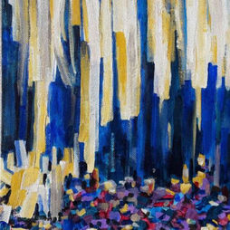 Abstract geometric Metallurgical Metallurgy micrography Crystal lattice blue