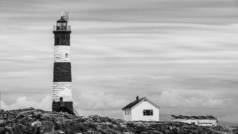 black and white Lighthouse