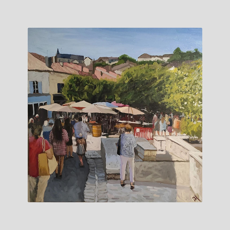 Le Marché, Aubeterre - Fine Art Print