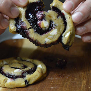White Chocolate Raspberry Cookies