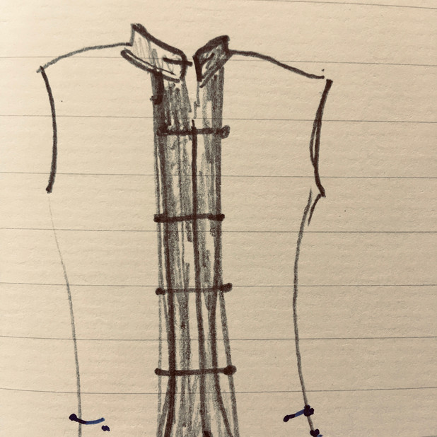 Mongol Nehru Jacket Sketch