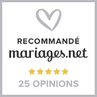 Wedding Award Mariages.net – Une reconnaissance pour notre engagement à offrir des soirées inoubliables aux mariés.
