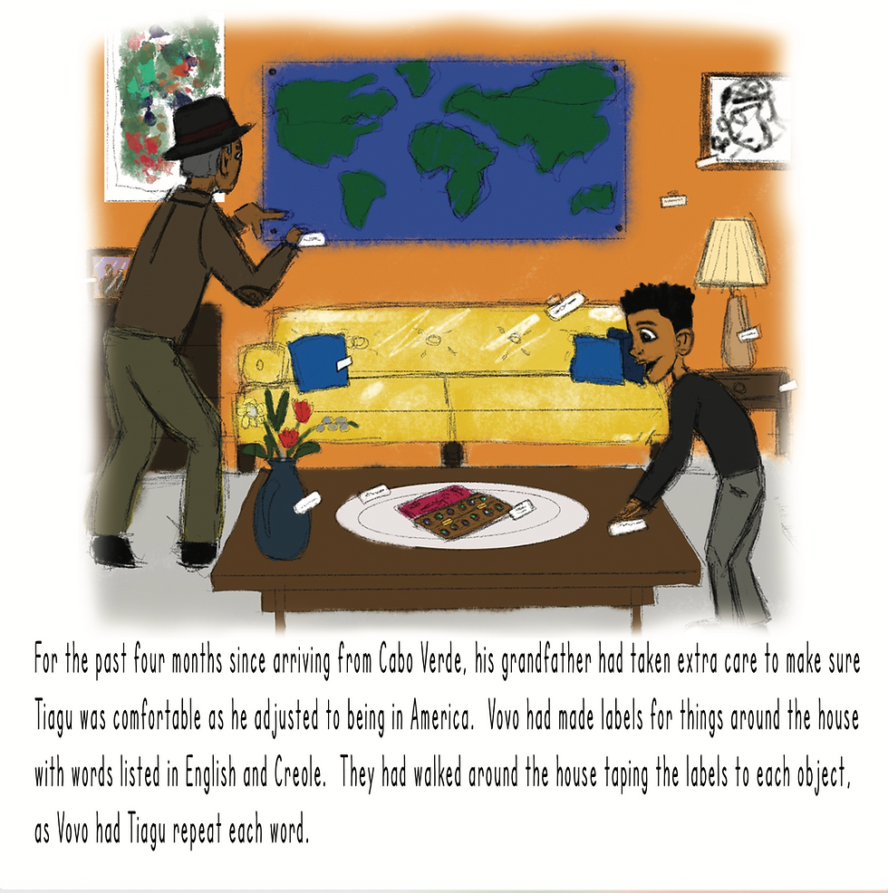 Thumbnail: Tiagu Y Vovo: Dual Language Children's Book