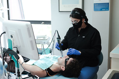 Digital scan for a dental crown at Danbury Bright Smiles in Danbury, CT
