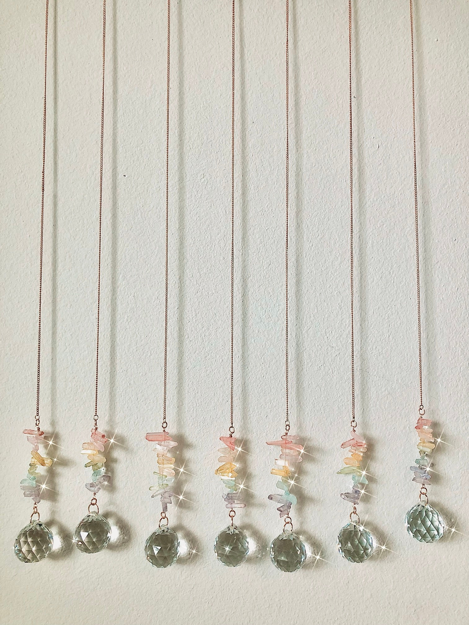 pastel angel aura crystal light catcher