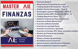 MÁSTER Finanzas, inversión y asesor