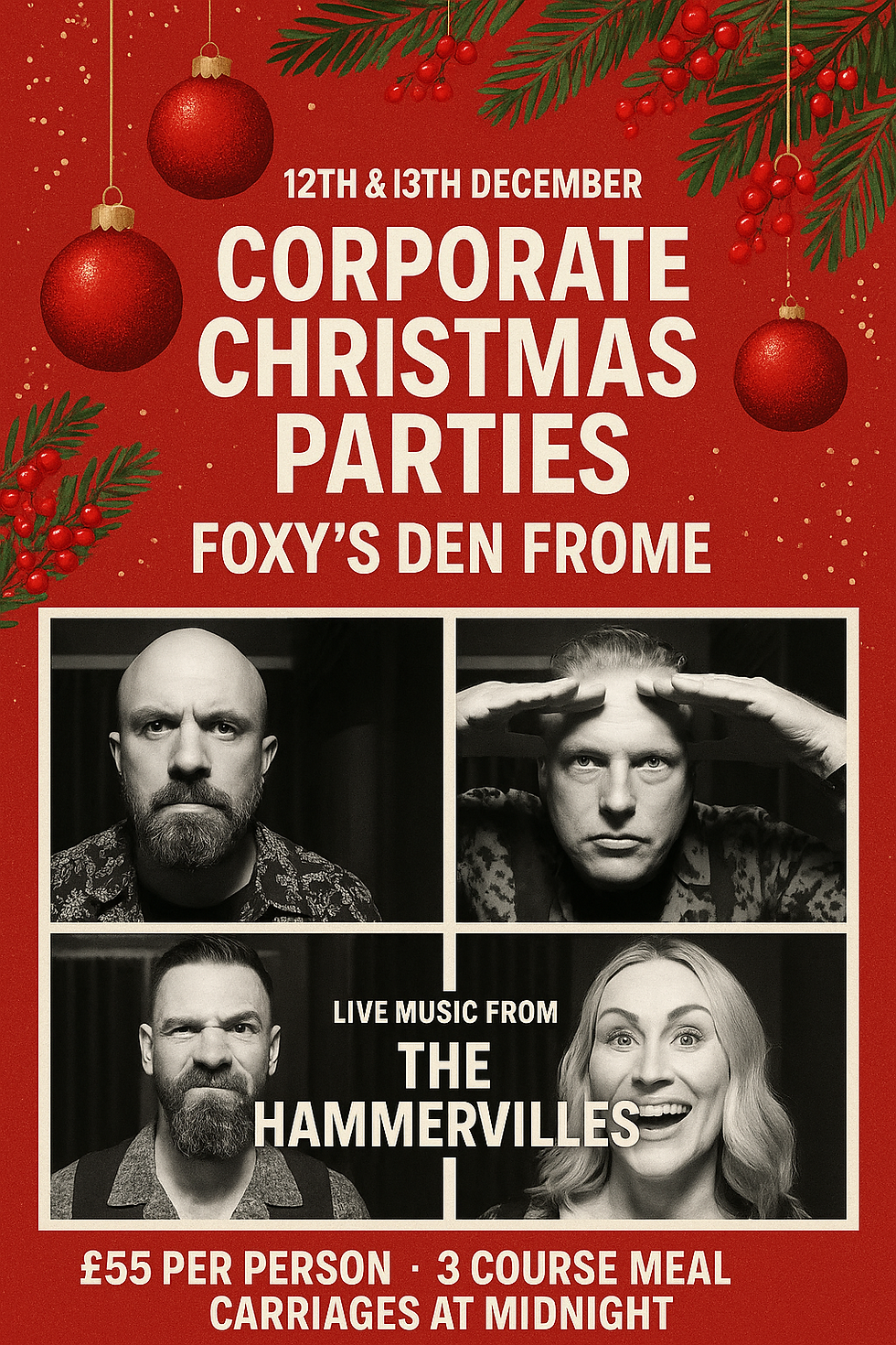 Foxy's Den Christmas Parties with the Hammervilles