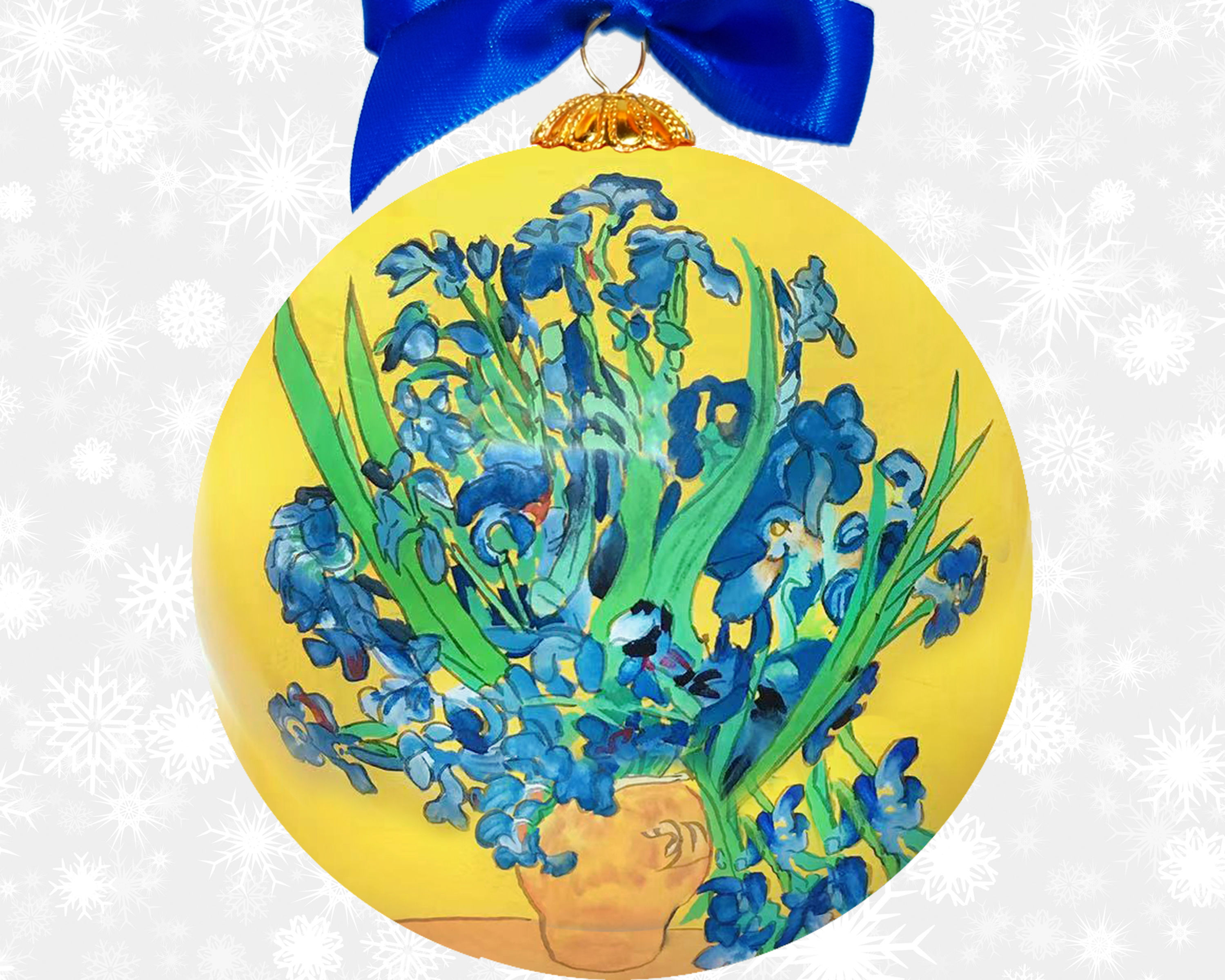 Van Gogh's Irises in Amsterdam