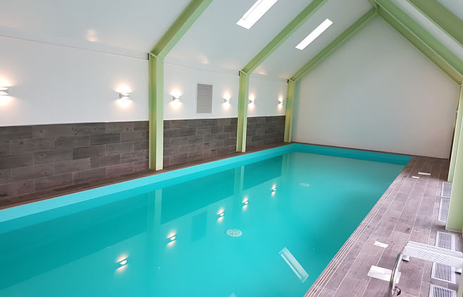 lighting installed for swimming pool