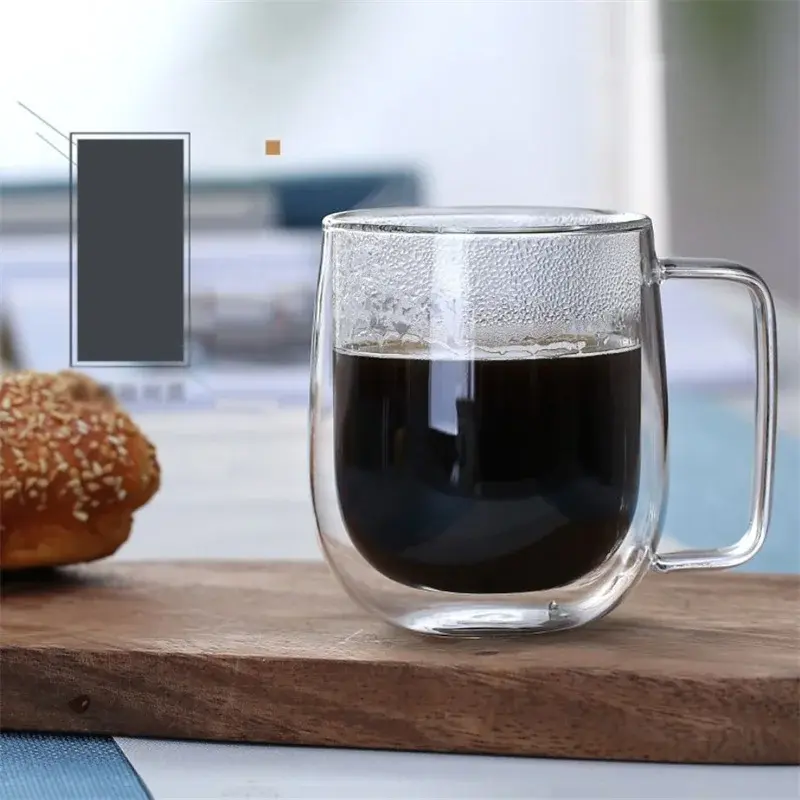 Thumbnail: AeroThermal Double Walled Glass Coffee Mug