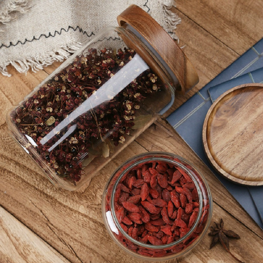 Thumbnail: Lumière Wooden Lid Storage Jar