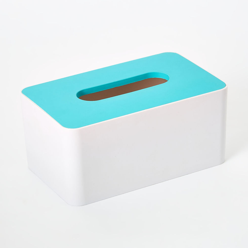 Thumbnail: Trends Tissue Box (Aqua Blue)