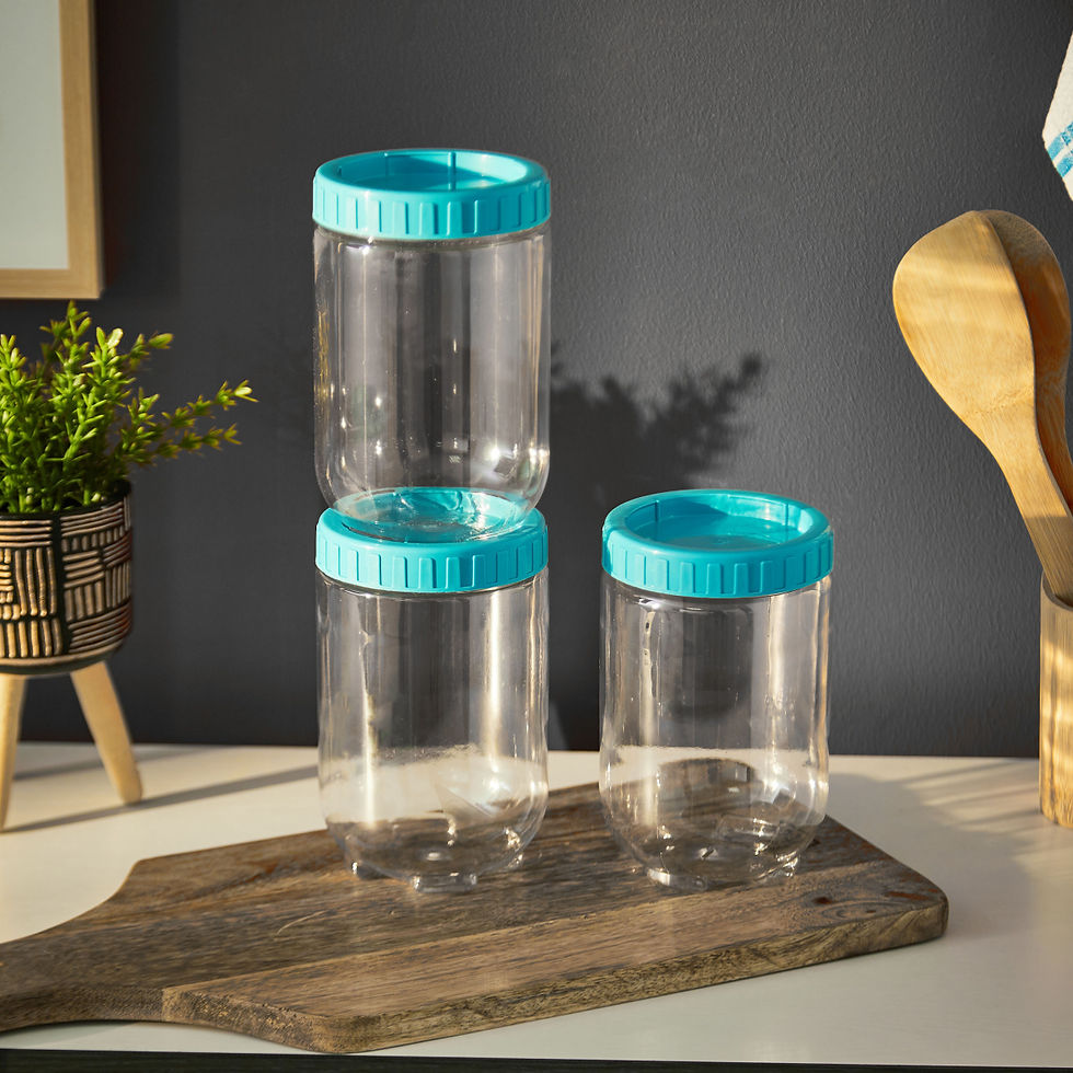 Thumbnail: Stack n Store 7pc Jar Set (Aqua Blue)